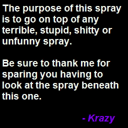 Krazy's in game spray