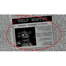 Freddy Fazbear's in game spray