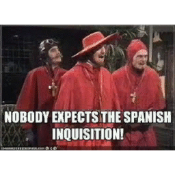 The Spanish Inquisition's in game spray