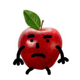 A Slightly Upset Apple's in game spray