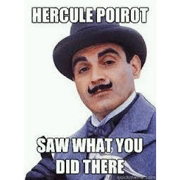 The Great Hercule Poirot's in game spray