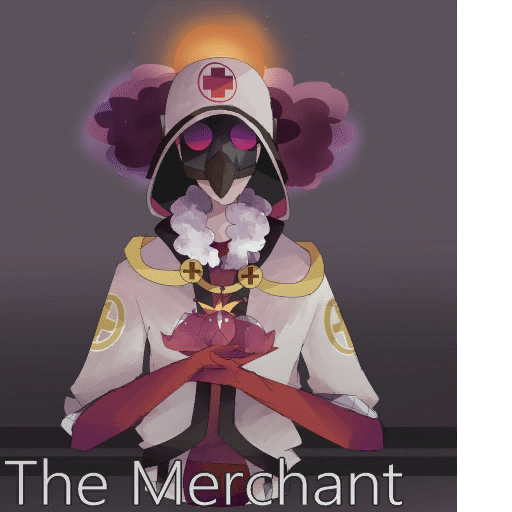 The Merchant's in game spray