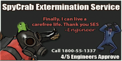 Spycrab Extermination Service's in game spray