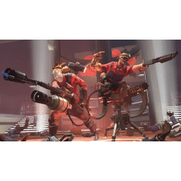 Red/Blu Soldier's in game spray