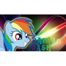 Rainbow dash's in game spray