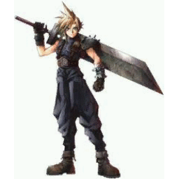 Cloud Strife's in game spray