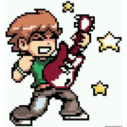 Scott Pilgrim's in game spray